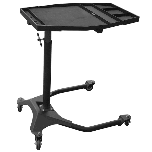 K Tool International 75125 Adjustable Work Tray 29 x 20" with Rolling Casters