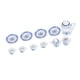 thumbnail image 1 of Juego De Tazas De Té En Miniatura 1:12 De 15 Piezas, Exquisita Colección De Té De Porcelana, Juego En Miniatura De Té De Porcelana De Estilo Clásico, Ideal Para Decoración De, 1 of 7