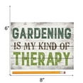 thumbnail image 6 of P. Graham Dunn Gardening is My Kind of Therapy Whitewash 8 x 6 Solid Wood Boxed Pallet Plaque Sign, 6 of 6