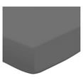 thumbnail image 2 of SheetWorld Fitted 100% Cotton Flannel Cradle Sheet 18 x 36, Flannel - Dark Grey, 2 of 4