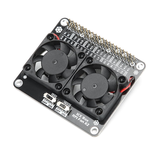 Placa de expansión Bling Bling ventilador de enfriamiento para Raspberry Pi 4B/3B+/3B