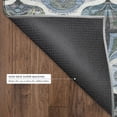 thumbnail image 5 of Addison Rugs Mayfield Premium Machine Washable Transitional Panels Blue Rectangle Rug, 8' x 10', 5 of 6