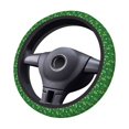 thumbnail image 2 of Xecao St. Patrick's day Pattern Stretch Elastic Steering Wheel Cover, Fits All Vehicles, 15-Inch Diameter, 2 of 6