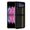 thumbnail image 1 of Funda De Teléfono Con Patrón De Fibra De Carbono Compatible Con Samsung Z Flip 3, Funda Protectora Antihuellas Dactilares, Funda De Teléfono Plegable Con Todo Incluido Advancent EL016806-01, 1 of 5