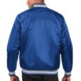 thumbnail image 2 of Men's Starter Blue Black Buffalo Bills Locker Room Satin Varsity Full-Snap Jacket, 2 of 4