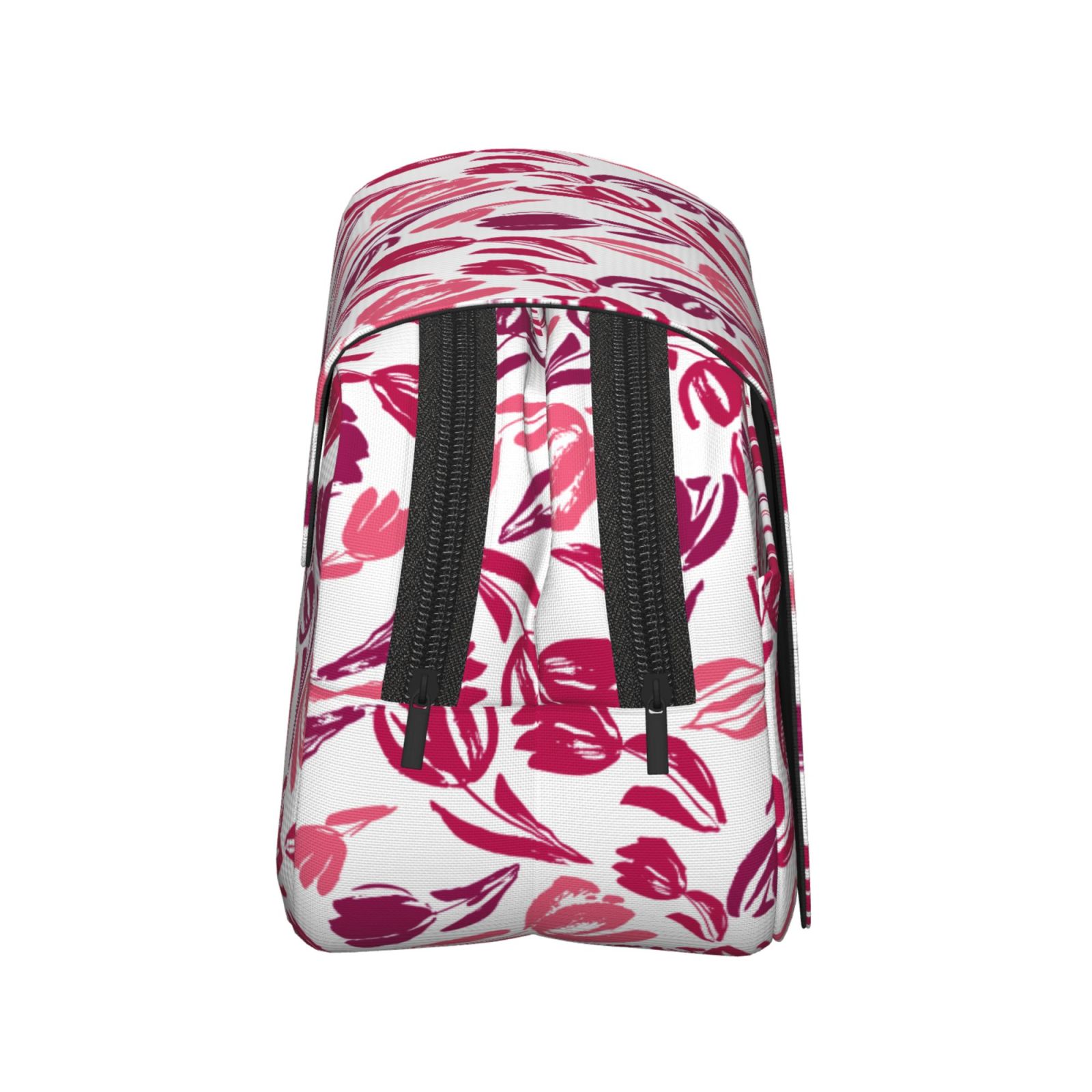 Rateoe Tulips Flowers Pattern Double Clamshell Pen Case, Storage Organizer with Two Zipper Compartments– Holds Up to 50 Pencils & Pens