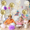thumbnail image 6 of Unique Bargains 16 Pcs Latex Party Balloons for Birthday Anniversary Decoration Gold Tone, 6 of 6