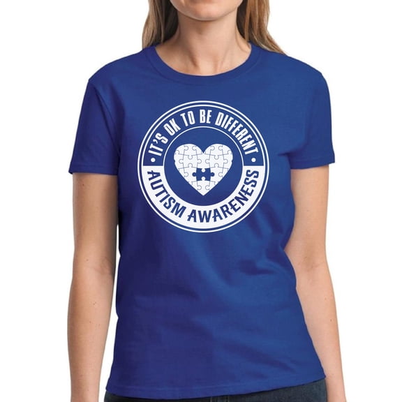 Autism It's Ok To Be Differen Shirt for Women Autism Awareness Shirts - S M L XL 2XL 3XL Graphic Tops Tee