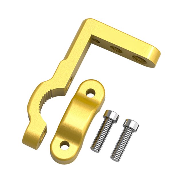 jinwen Motorcycle Light Bracket M8 for 22mm Tube Lightweight Light Bar Mount gold