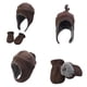 thumbnail image 4 of Male 2 unids/set Otoño Invierno niños gorro de lana guantes conjunto niños bebé gorros y guantes calientes, 4 of 5