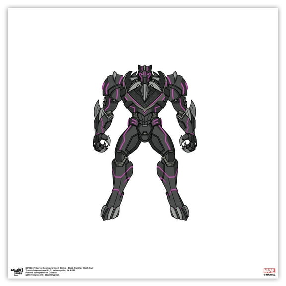 Gallery Pops Marvel Avengers Mech Strike - Black Panther Mech Suit Wall Art, Unframed Version, 12" x 12"