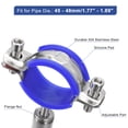 thumbnail image 3 of Unique Bargains 2Pack Pipe Supports Adjustable Pipe Bracket Clamp Pipe Strap Fit for 45-48mm Pipe, 3 of 4