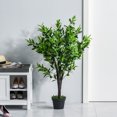 thumbnail image 2 of Outsunny 4' Artificial Olive Tree Faux Decorative Plant in Nursery Pot, 2 of 10