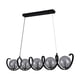 thumbnail image 2 of Lámpara Candil Colgante Esferas de Cristal Larmes Luxica Lighting Negro Cromo, 2 of 4