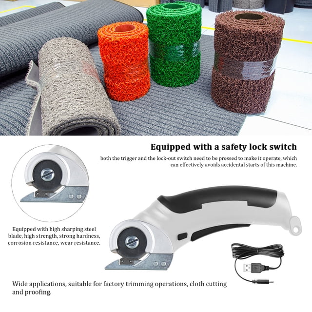 Electric scissors,Copper Coil Motor Handheld Leather Carpet Scissors Siuke 4.2v Cloth Cutter Copper Cutter Copper Coil Fabric Handheld Leather Portable Fabric Handheld 4.2v Cloth Cutter Twirltide