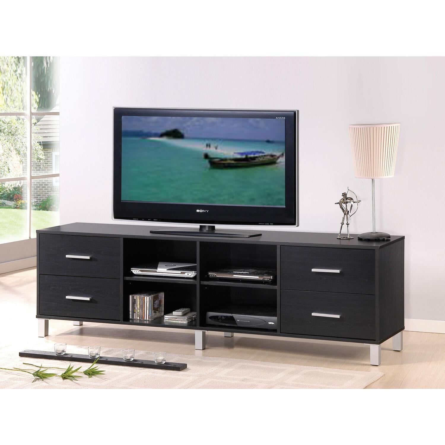 ACME Walt TV Stand, EspressoColorBlack,Quantity1,StyleContemporary