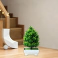 thumbnail image 5 of Bcylexb Simulation Potted Plants for Indoor Home Decor, Artificial Flowers Bonsai for Dining Table and TV Cabinet, Fake Plants Decorations, Green-B, 5 of 6
