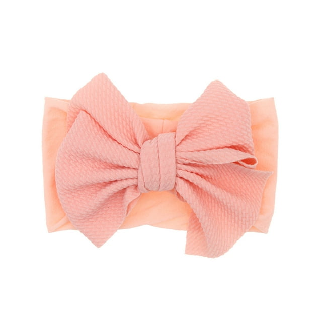 Serre-tête Rose 1 Pce Nouveau-Né Nourrisson Bébé Tout-Petit Filles Bandeau Nœud Extensible Bandeau Couvre-Chef
