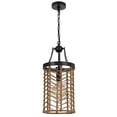 thumbnail image 1 of Lámpara colgante Cal Lillington, 60 W, metal, arpillera, jaula, 1 of 5