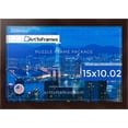 thumbnail image 3 of ArtToFrames 15x10.02 Inch - 38x26 CM Red Puzzle Frame for 1000 piece Puzzles.1.38 Inch Custom Wood Puzzle Frames, Cherry - Comes with Regular Glass, 3 of 6