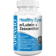Healthy Eyes w/Lutein + Zeaxanthin Vitamins, Eye Supplements to Help Protect Against Harmful Radicals & Blue Light W/Essential Antioxidants, Help Reduce Eye Strain, 60 count