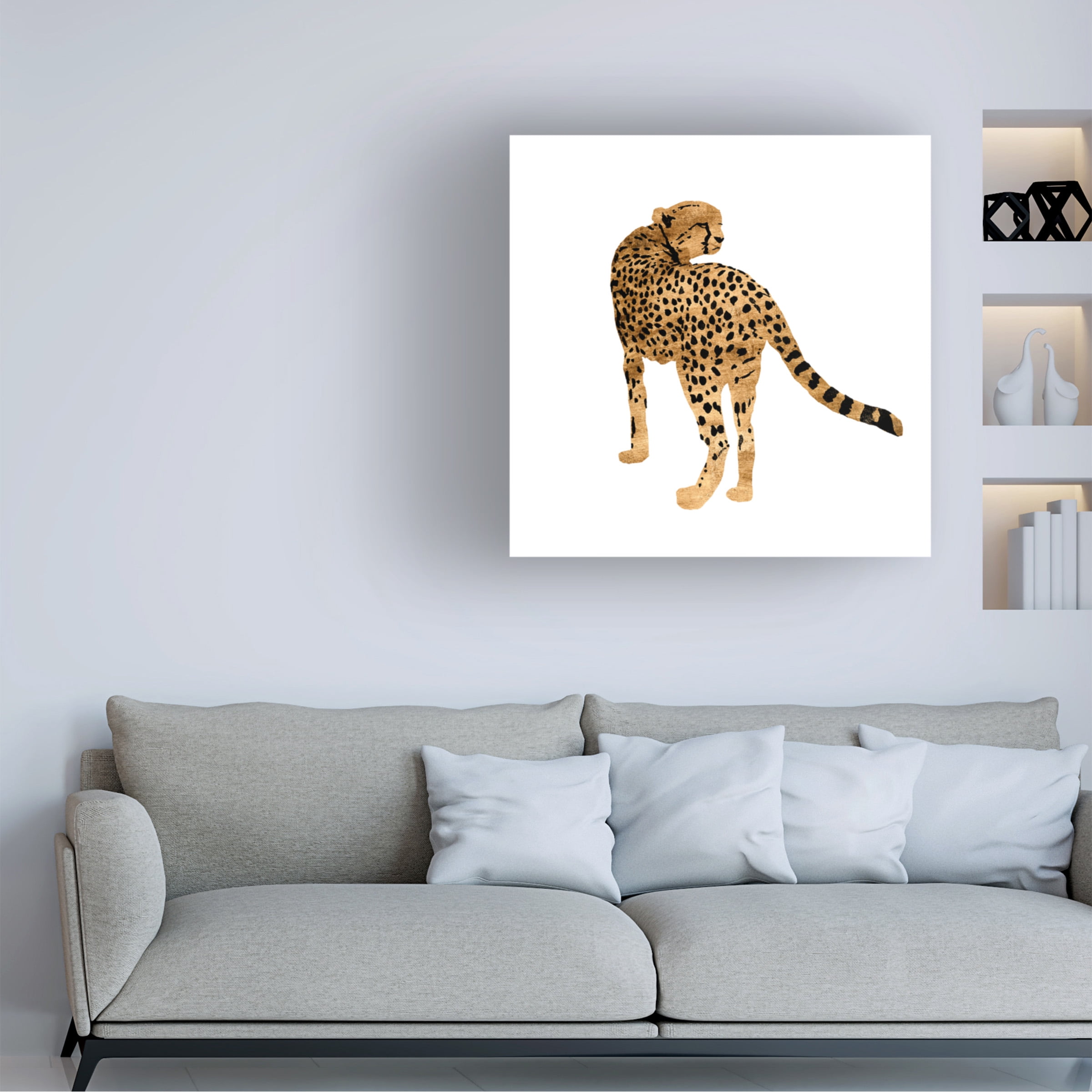 Annie Warren 'Golden Cheetah II' Canvas Art