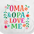 thumbnail image 4 of Inktastic Oma and Opa Love Me Girls Baby Bib, 4 of 4