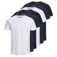 thumbnail image 1 of Jack & Jones Camiseta de Hombre, paquete de 6 - JJEORGANIC BASIC TEE O-NECK, manga corta, algodón orgánico Blanco/Azul marino/Negro XL (X-Large), 1 of 4
