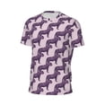 thumbnail image 6 of Wukai Leopard Print Print Men's Short-Sleeved Mesh T-Shirt,Quick-Dry Short Sleeve Workout T-Shirt-Large, 6 of 8