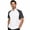 White/Grey, variant on Men's Short Sleeve Walden Chef Coat, Black/Grey, Size S