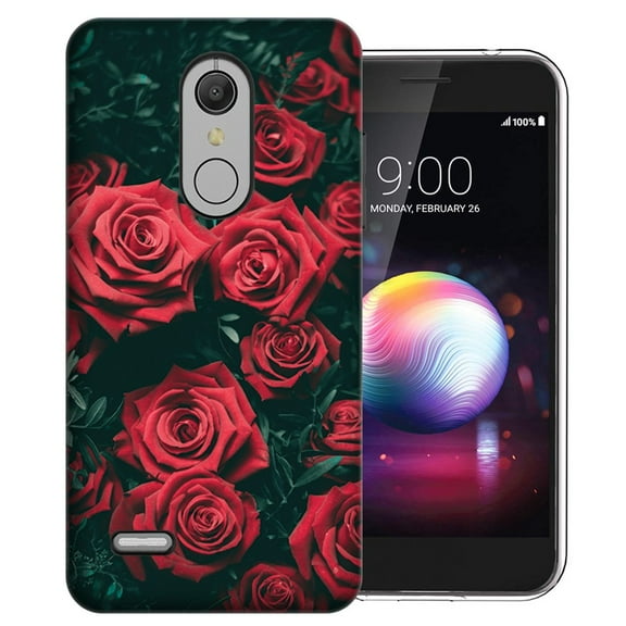 MUNDAZE LG Stylo 5 Red Roses Design Phone Case Cover