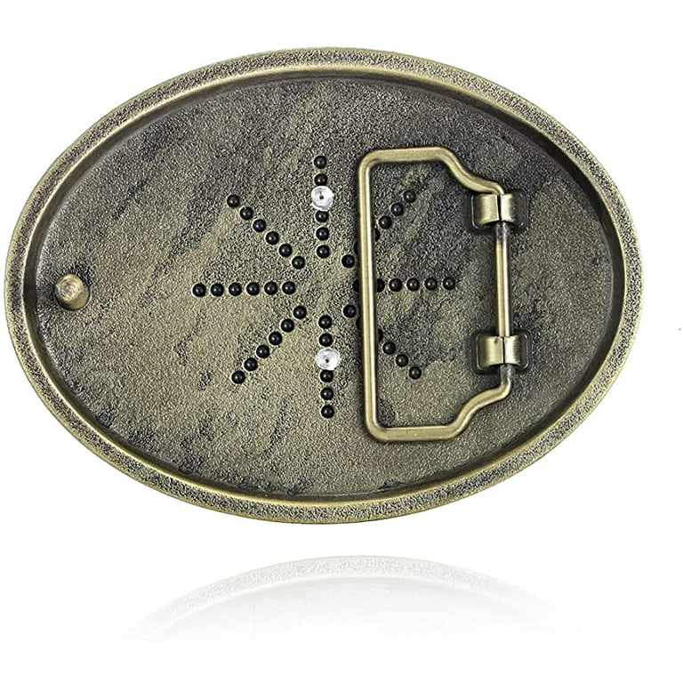 Oval Enamel Monogram Belt Buckle* | swankysaddleco