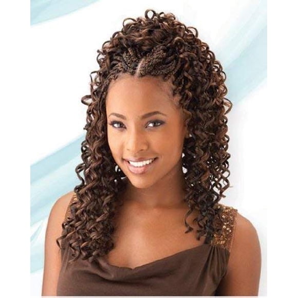 Shake N go Freetress Bulk Braiding Hair - gOgO cURL (1B)
