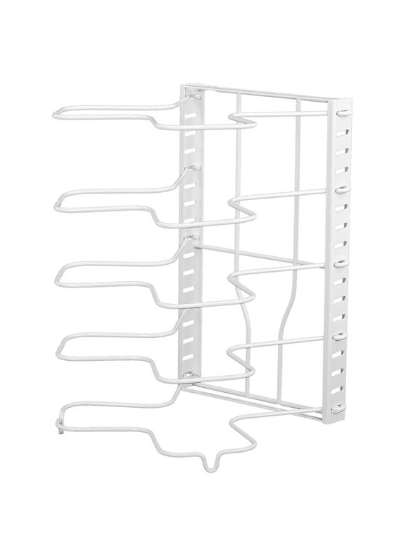 Mainstays White Wire Organization Rack-Use Vertical or Horizontal-Pantry-Kitchen