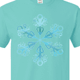 thumbnail image 4 of Inktastic Icy Blue Winter Snowflake T-Shirt, 4 of 5