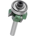 thumbnail image 3 of Yazoeia Woodworking Milling Cutter Trimmer Router Bit 4 Teeth Trimming Cutter Tungsten Steel Trimming Cutter After Banding for Woodworking Engraving(1/4 * R2) CJC912-152882, 3 of 9