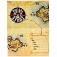 thumbnail image 2 of 8-Count Party Invitations, Pirate's Map, 2 of 3