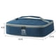 thumbnail image 5 of Bolsa térmica portátil con doble cremallera para el almuerzo, ideal para mujeres y hombres. Azul M, 5 of 5