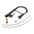 thumbnail image 6 of ANGELES HOME LED Light Kitchen Faucet with Pull Down Sprayer, 360° Rotatio, Single Handle High Arc Kitchen Sink Spring Faucet 2 Spray Modes, Matte Black, 6 of 6