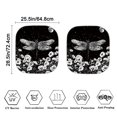 thumbnail image 3 of Yuyamidu Dragonfly Car Sun Shade Windshield Accessories 2 Pieces Floral Sun Shade Windshield for Auto SUV Truck Sedan Foldable Car Front Window Shades, 3 of 5