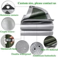thumbnail image 1 of Lona impermeable para plantas de jardín, lona para lluvia, 0,32mm, hecha de polietileno, lona para exteriores, 1 of 4