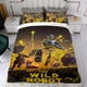 thumbnail image 4 of El Robot Salvaje Conjunto de sábanas temático, trío de piezas, cómodo y amigable con la piel, diseño único, regalo de decoración para el hogar para familiares, amigos y fans, 90 cm * 190 cm, 4 of 6
