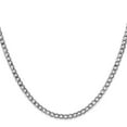 thumbnail image 2 of 14K White Gold Curb Chain Styles Necklace 16 inch 3.35 mm Semi-Solid with Lobster Clasp, 2 of 4