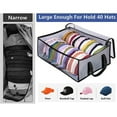 thumbnail image 5 of Beautynvta Clear Storage Bags, Clothes Storage Bag Foldable Closet Organizers Storage Container with Reinforced Handle for Clothing, Blanket, Comforters, Bed Sheets, Gray, 5 of 7