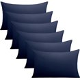 thumbnail image 1 of FLXXIE Paquete de 2 fundas de almohada estándar de microfibra, 1800 fundas de almohada súper suaves con cierre de sobre, fundas de almohada resistentes a las arrugas, la decoloración y las manchas par, 1 of 4