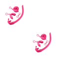 thumbnail image 2 of Wosthever Snorkel Tube Professional Ergonómico Plegable Reutilizable Outdoor Sport Swim Freediving Snorkeling Tubes Rose Red Rosa roja 2Conjunto, 2 of 6