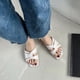 thumbnail image 2 of Amzcrzy Zapatos de mujer,Zapatos de mujer,Zapatillas de mujer, Sandalias cuadradas de tacón plano para mujer, zapatillas de una sola línea, zapatos transpirables Sandalias Mujer Zapatillas De Casa, 2 of 5