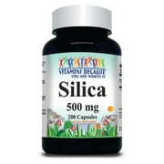 Silica 500mg 200 Caps from Horsetail Extract Equisetum Arvensa