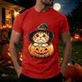 thumbnail image 2 of Akiihool Mens Summer T Shirts Men's T- Shirts Short Sleeve Knit Sweater Shirt Casual Crewneck Ribbed Pullover Tees Red,M, 2 of 5
