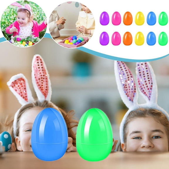 NOVELAR Bulk Plastic Easter Eggs, 2.36 in Size, Holds Treats and Prizes, Great for Children's Games, Classroom Activities, and Spring Festival Decor